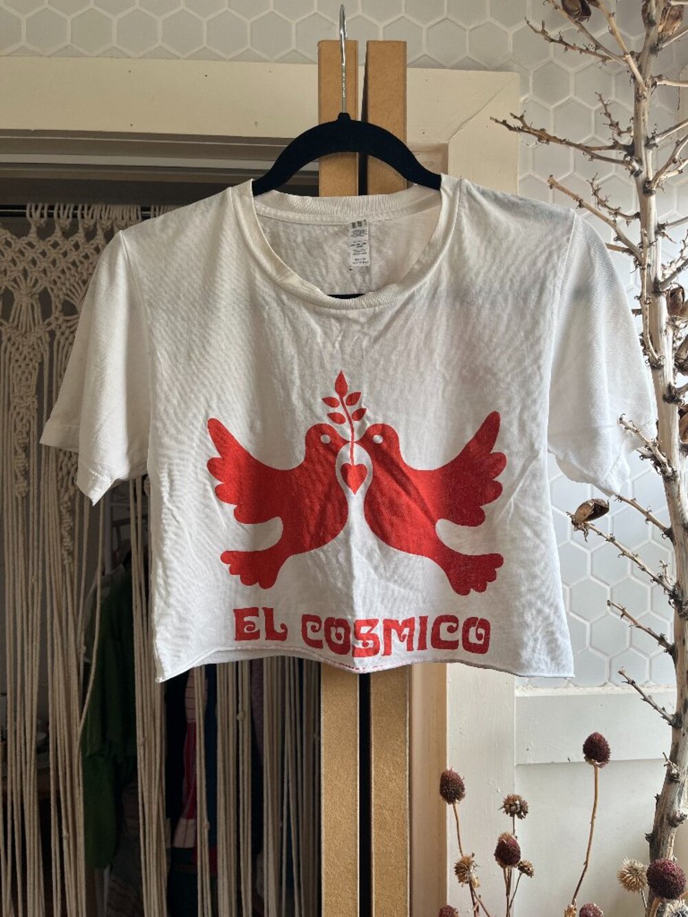 2022 TRANS PECOS FESTIVAL OF MUSIC AND LOVE ///// STAFF crop white tee || XS
